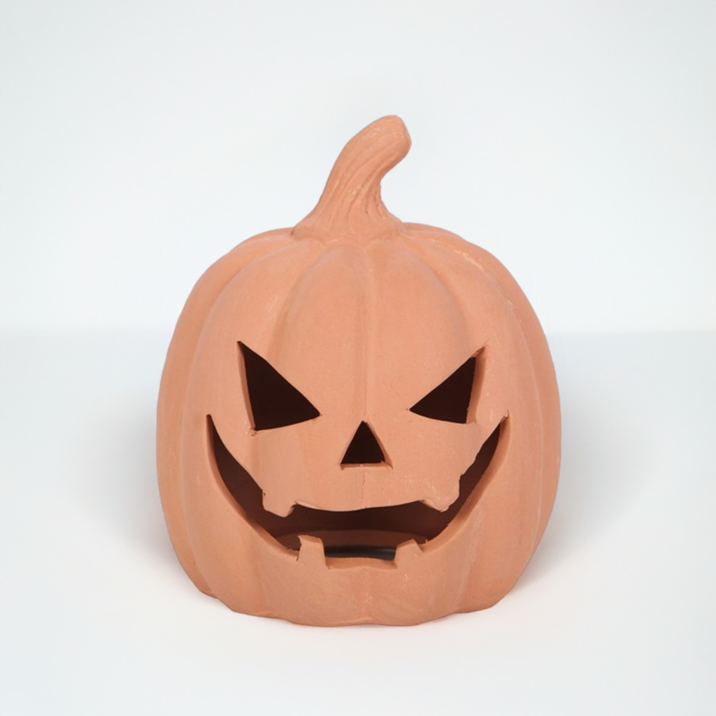 12.5cm Terracotta Pumpkin Ornament