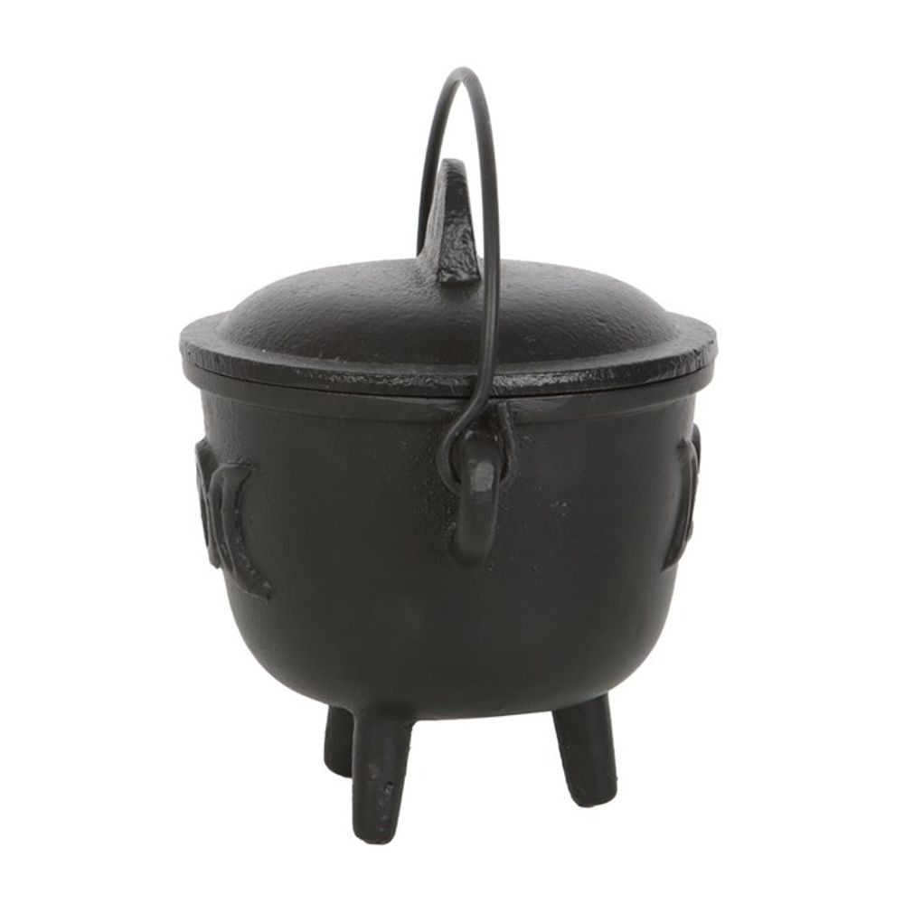 11cm Cast Iron Cauldron with Triple Moon