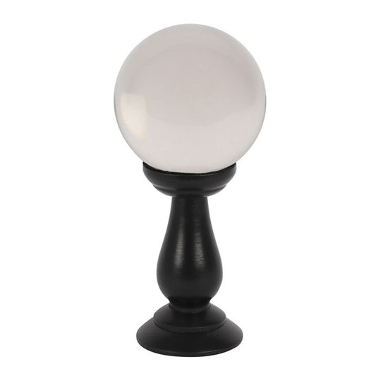 Small Clear Crystal Ball on Stand