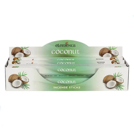 Set of 6 Packets of Elements Coconut Incense Sticks