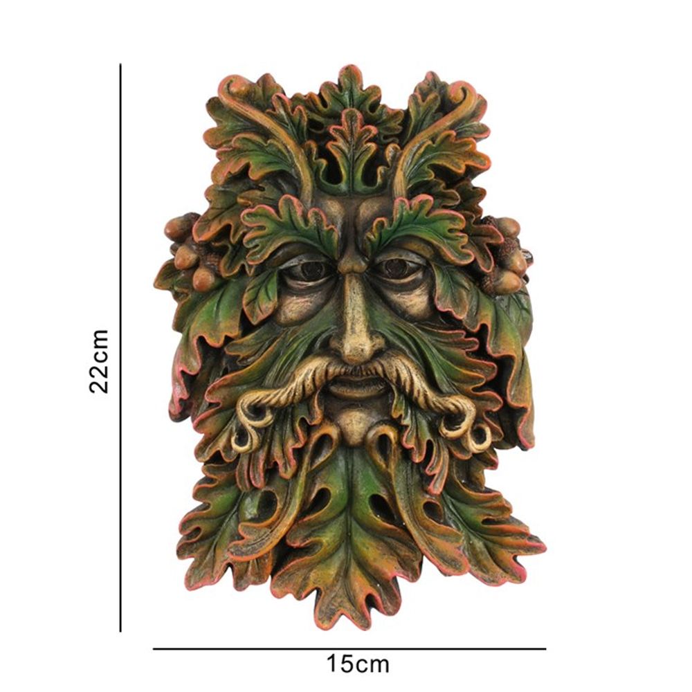 Green Man Face Plaque