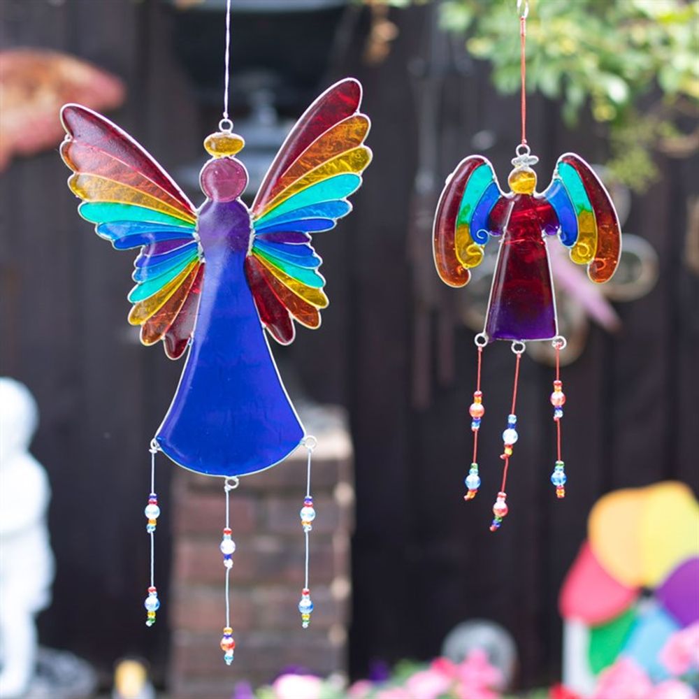 38cm Rainbow Angel Suncatcher